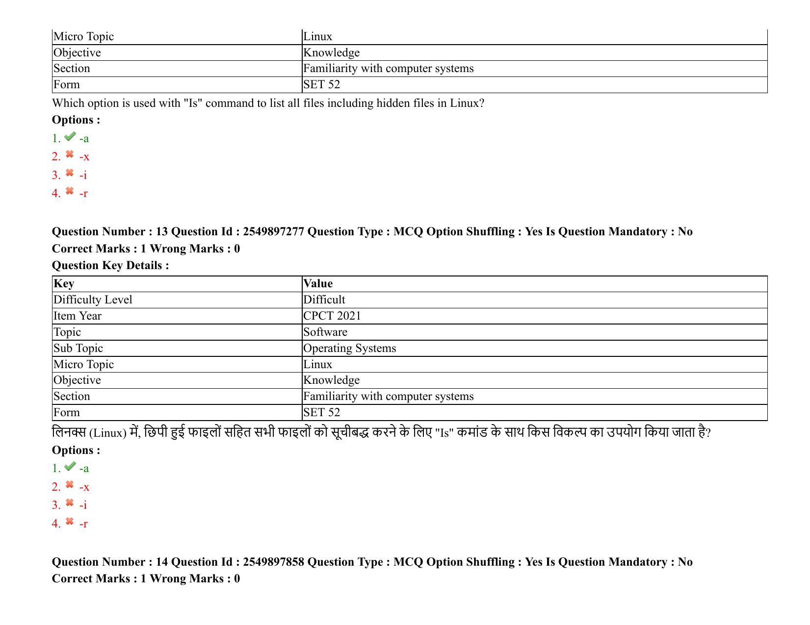 MP CPCT 08 August 2021 Question Paper English Shift 3 - Page 17