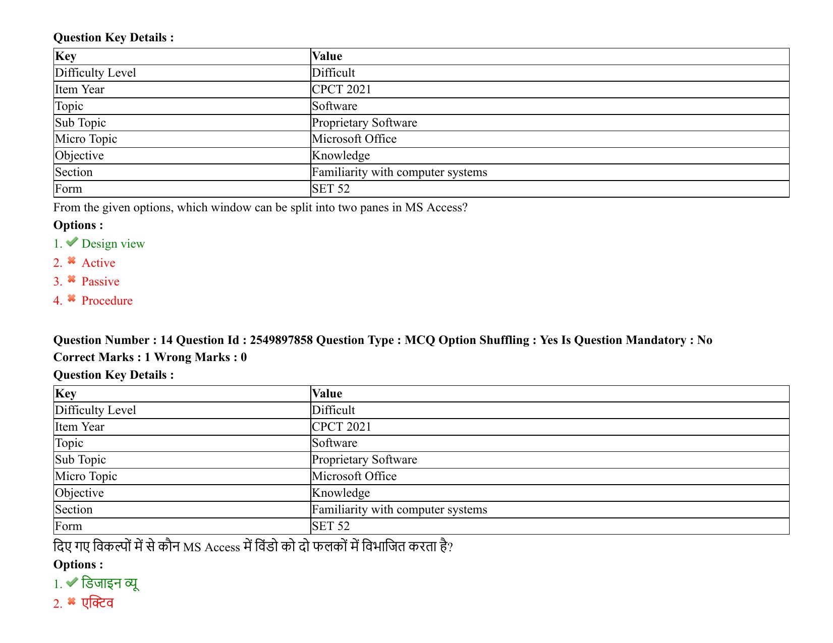MP CPCT 08 August 2021 Question Paper English Shift 3 - Page 18
