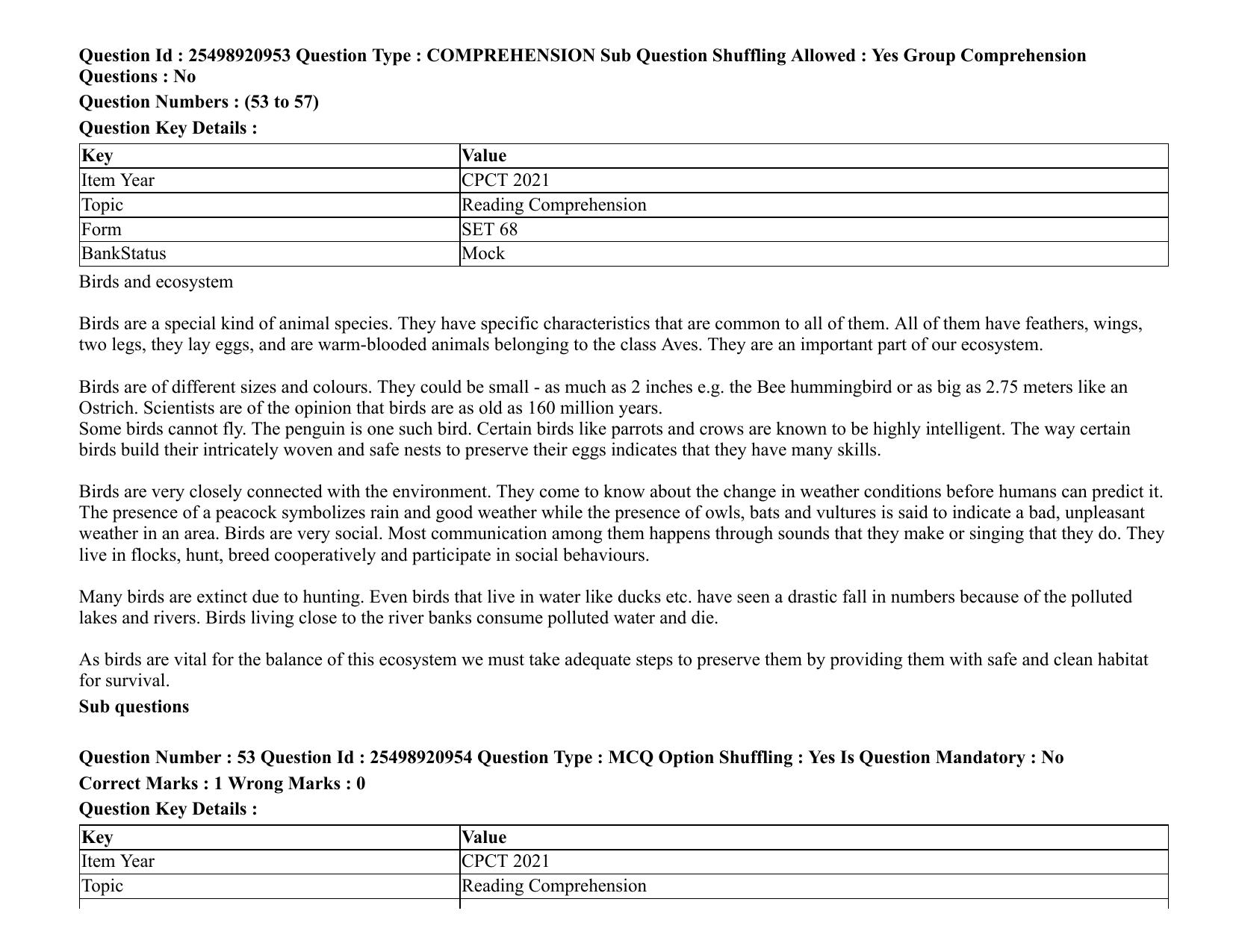 MP CPCT 08 August 2021 Question Paper English Shift 3 - Page 65