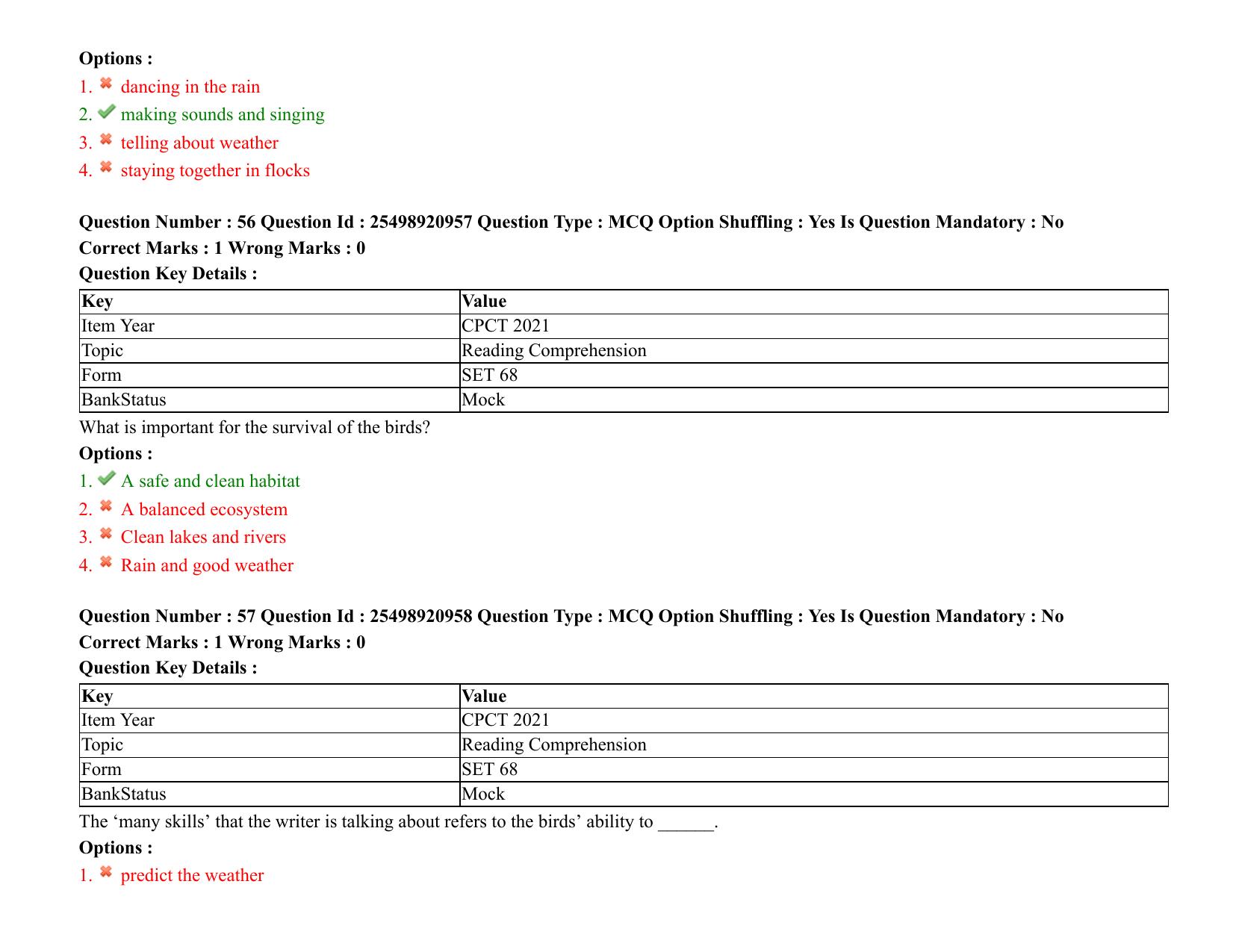 MP CPCT 08 August 2021 Question Paper English Shift 3 - Page 67
