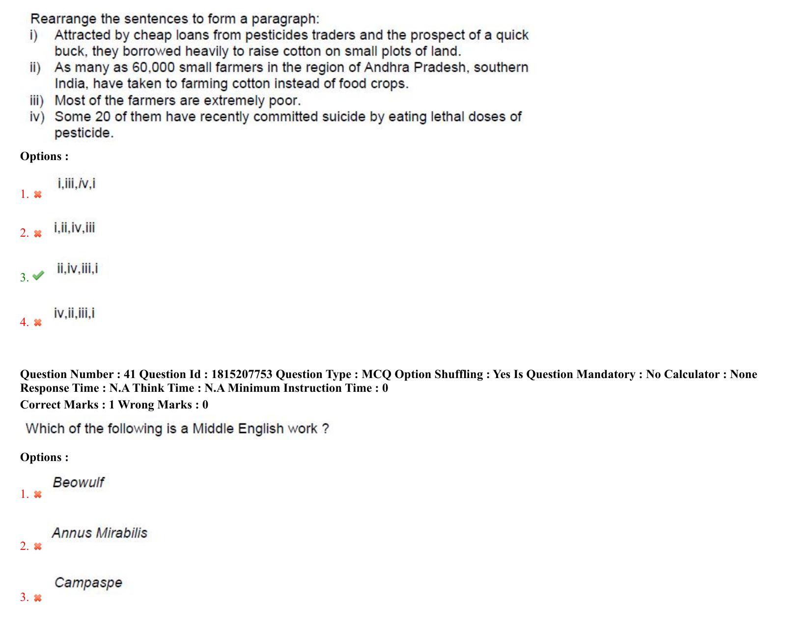 TS CPGET 2023 M A English (Shift 3) Question Paper with Answer Key - Page 24