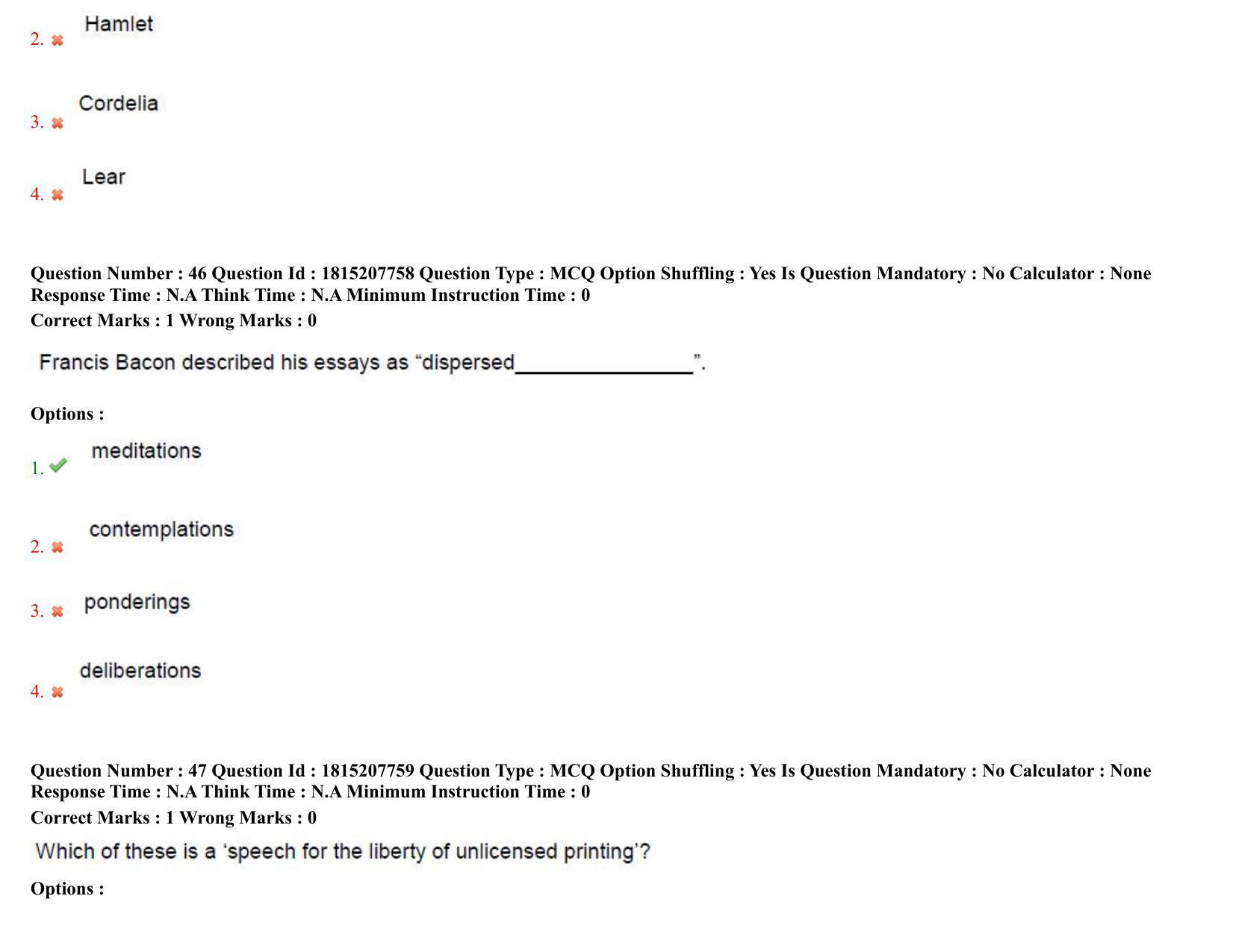 TS CPGET 2023 M A English (Shift 3) Question Paper with Answer Key - Page 27