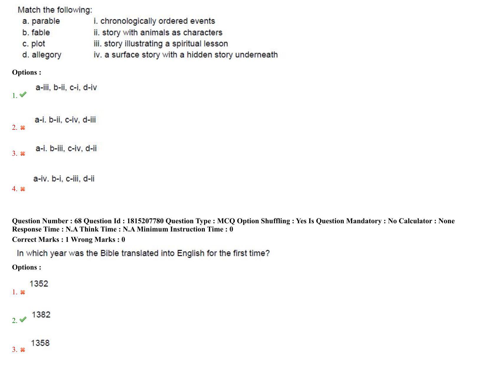 TS CPGET 2023 M A English (Shift 3) Question Paper with Answer Key - Page 39