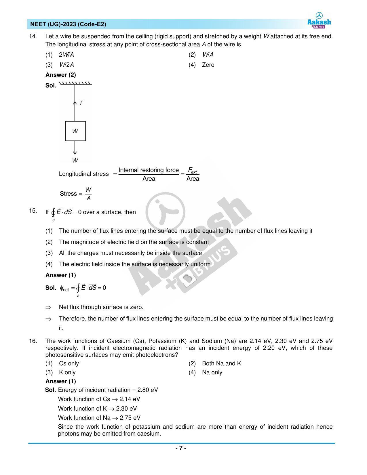 NEET 2023 Question Paper E2 - Page 7