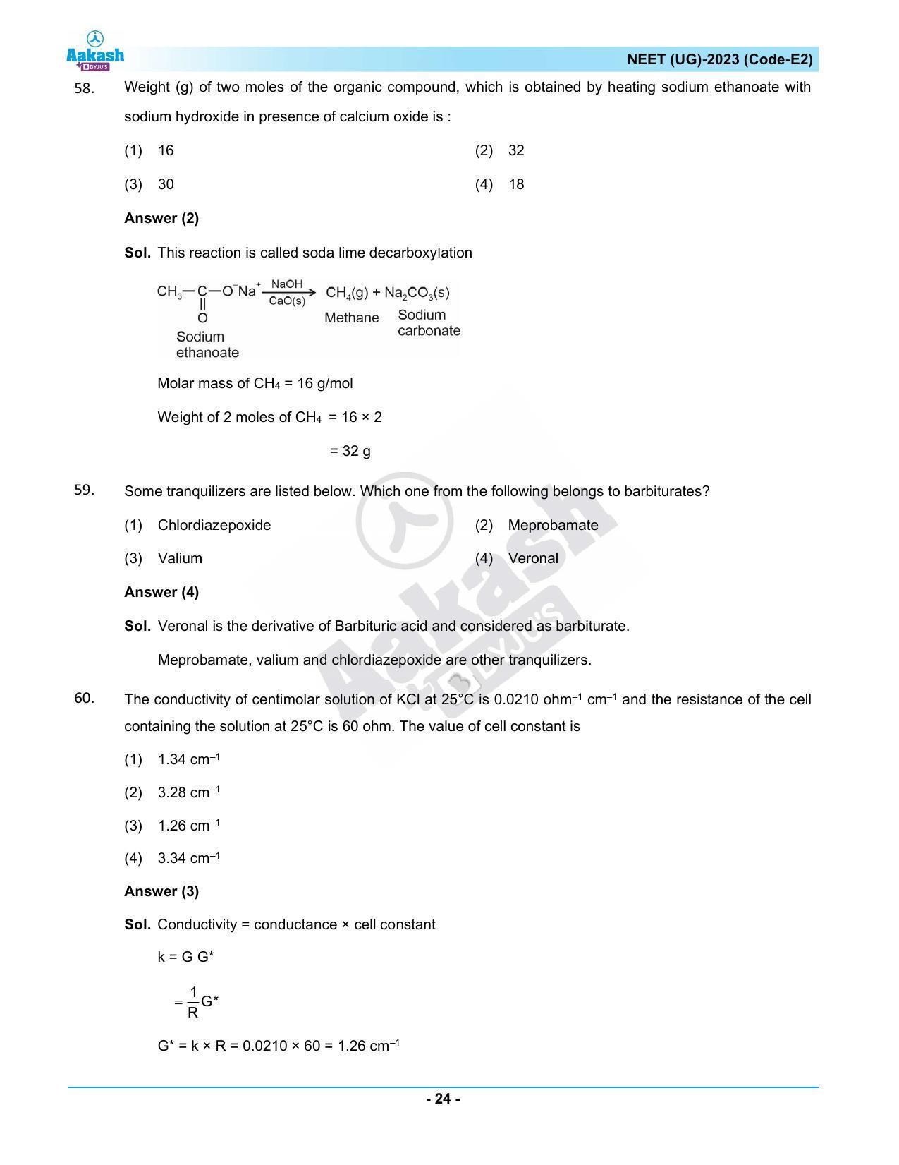 NEET 2023 Question Paper E2 - Page 24