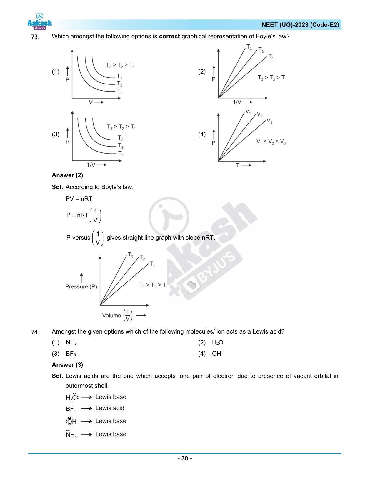 NEET 2023 Question Paper E2 - Page 30