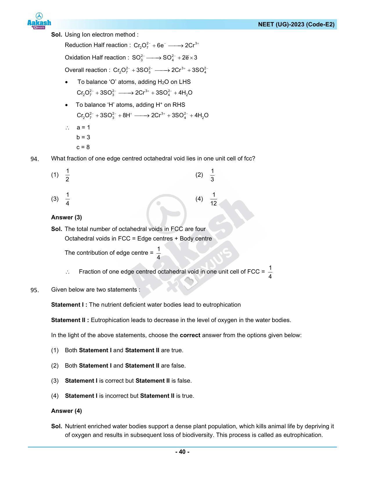 NEET 2023 Question Paper E2 - Page 40
