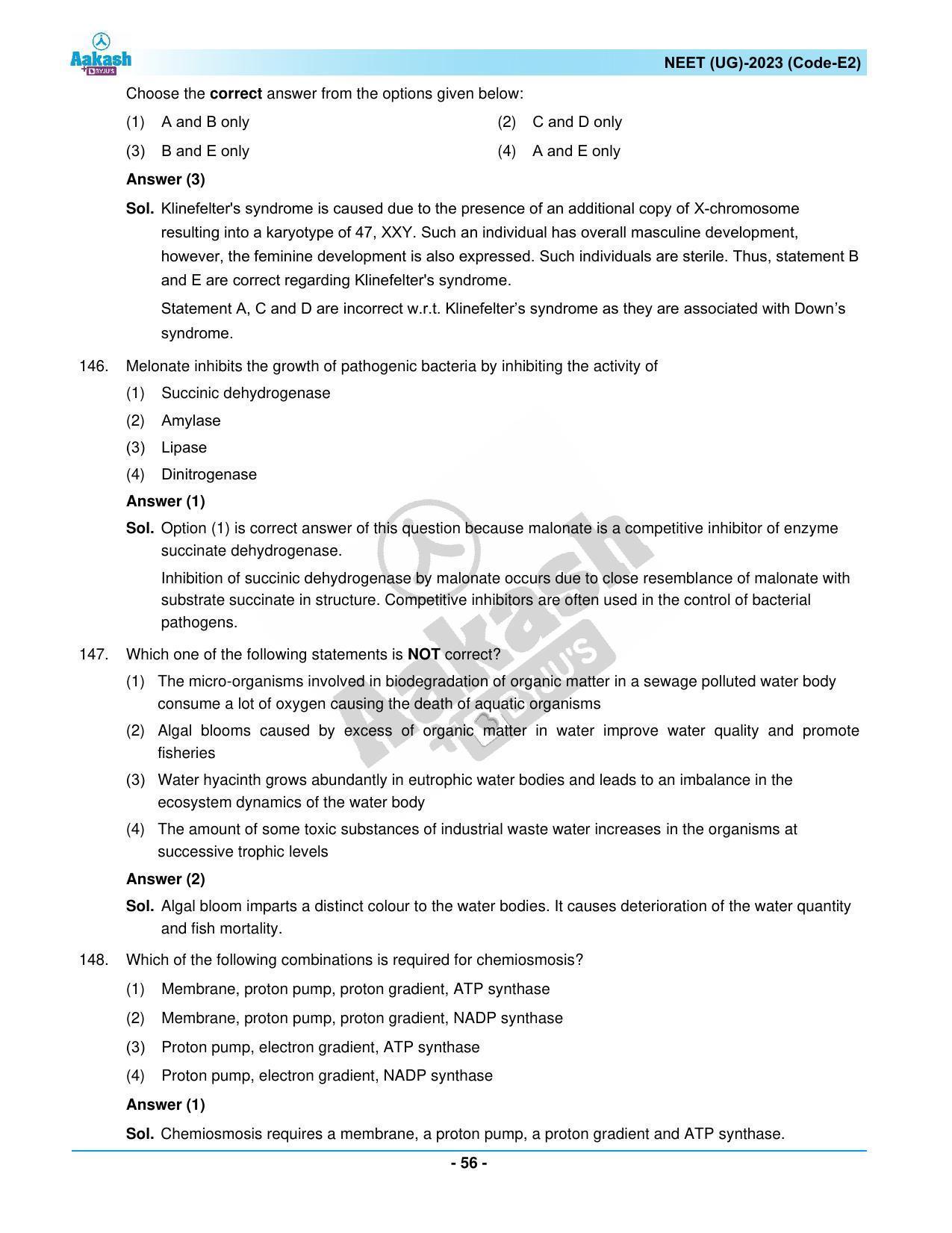 NEET 2023 Question Paper E2 - Page 56