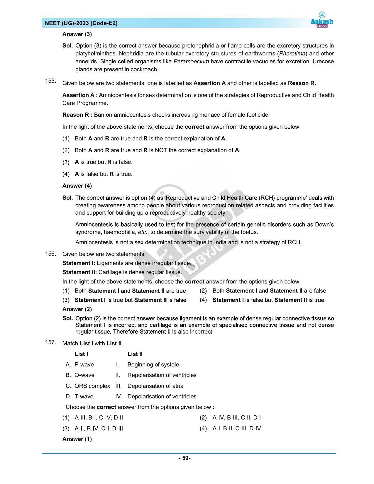 NEET 2023 Question Paper E2 - Page 59