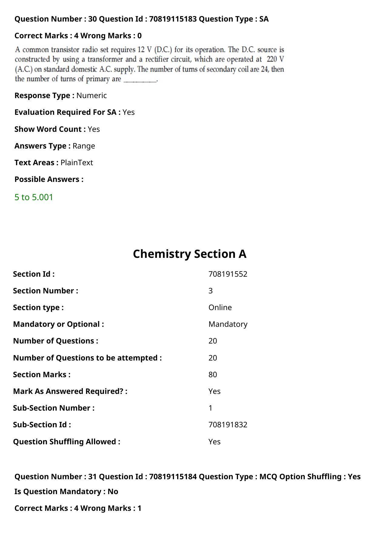 JEE Mains 2021: BTech English (Shift 1) 24-02-2021 Question Paper - Page 19