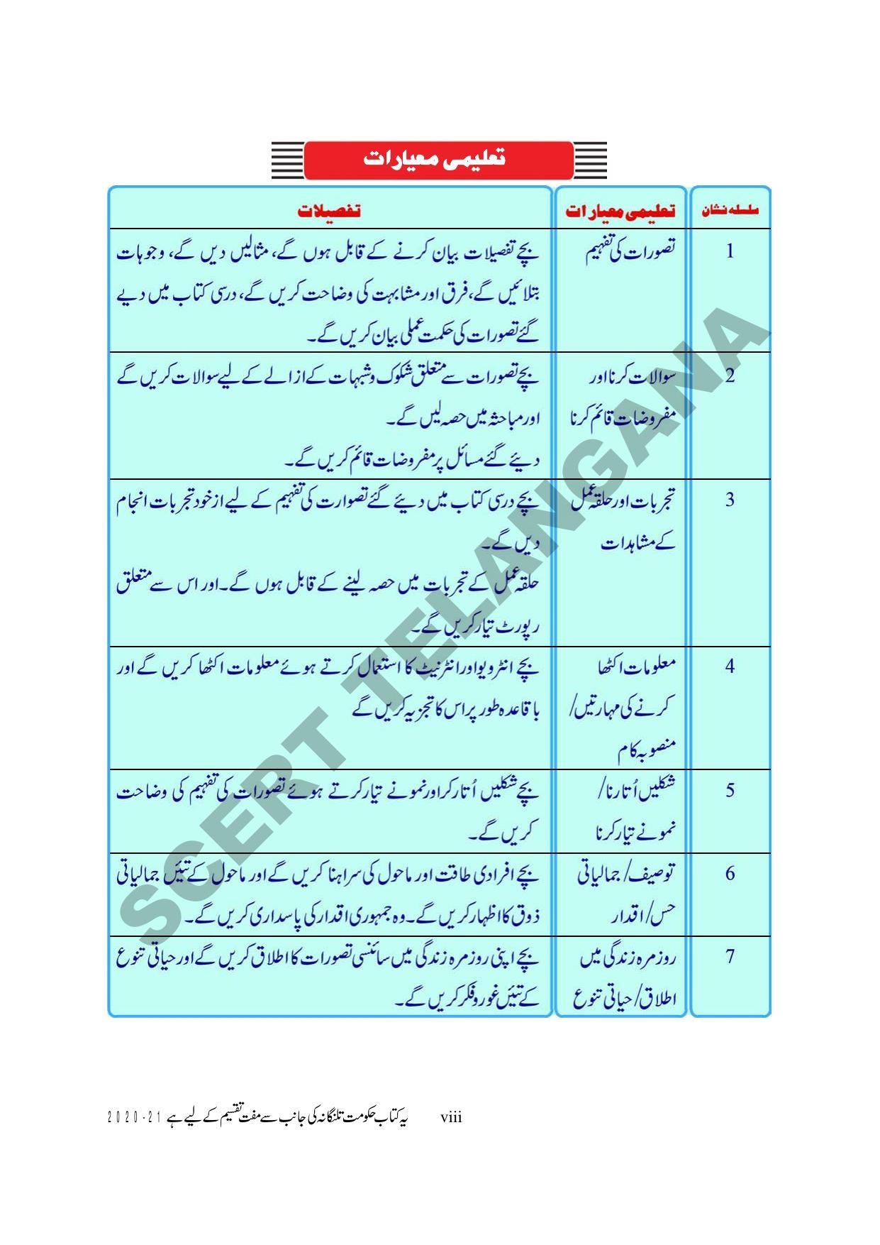 TS SCERT Class 10 Biological Science (Urdu Medium) Text Book - Page 10