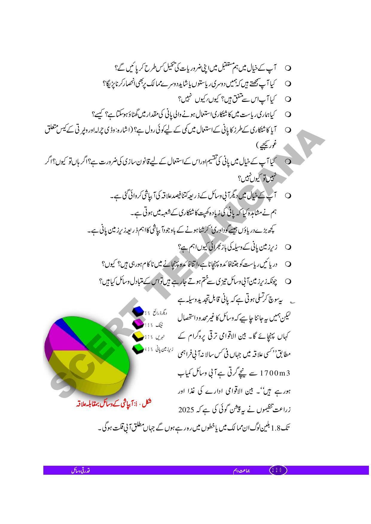 TS SCERT Class 10 Biological Science (Urdu Medium) Text Book - Page 126