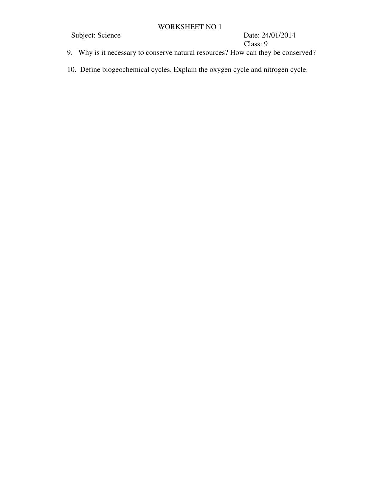 CBSE Worksheets for Class 9 Science Assignment 10 - Page 2