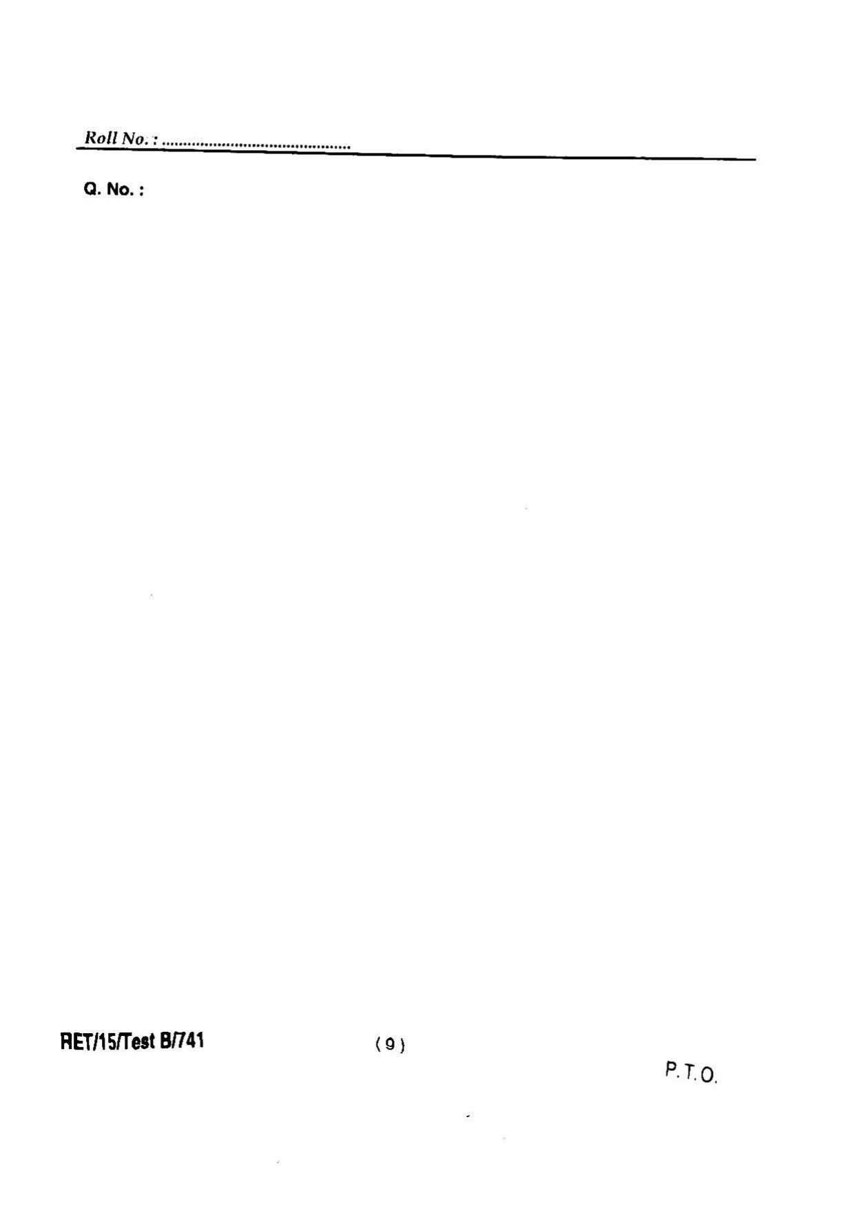 BHU RET AGRONOMY 2015 Question Paper - Page 11