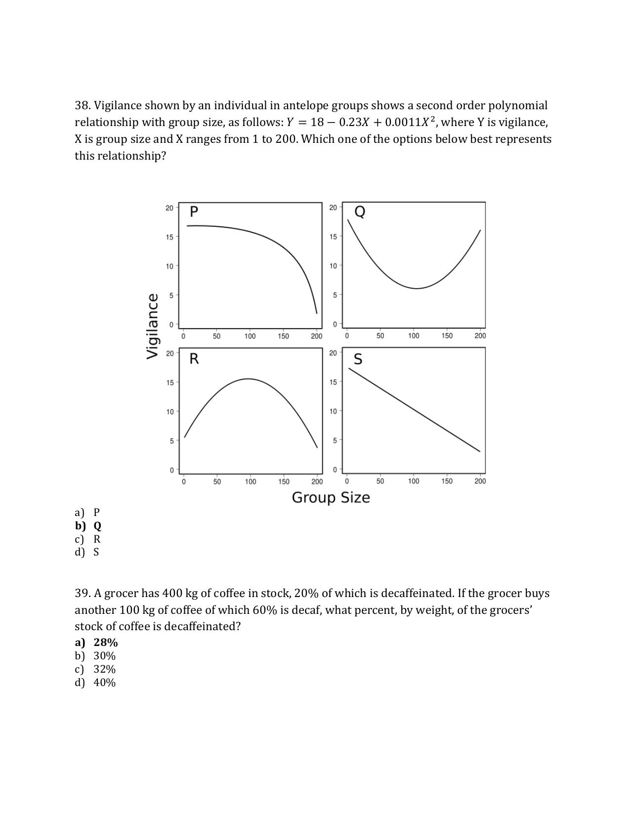 TIFR GS 2024 Wildlife Biology & Conservation Question Paper - Page 16