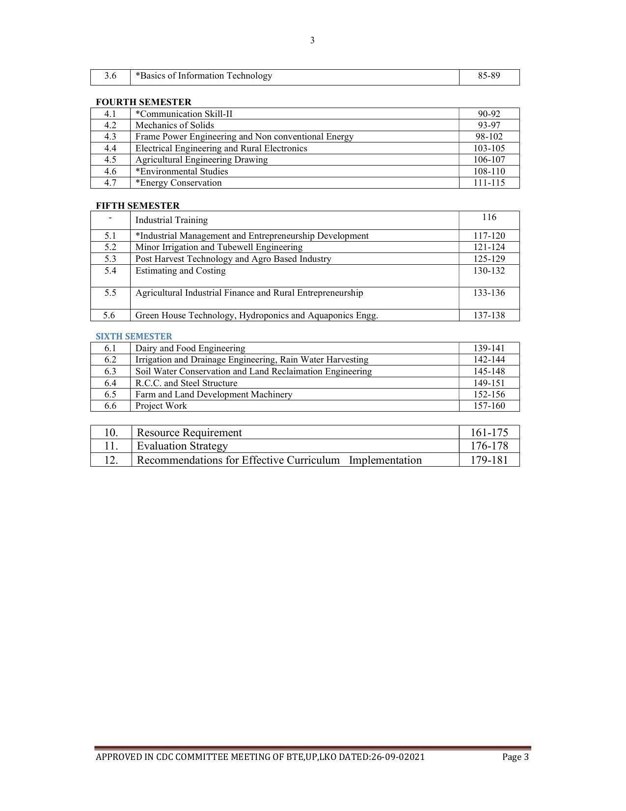 SYLLABUS FOR SEMESTER SYSTEM EFFECTIVE FROM (2021-2022) - AGRICULTURAL_ENGINEERING - Page 3
