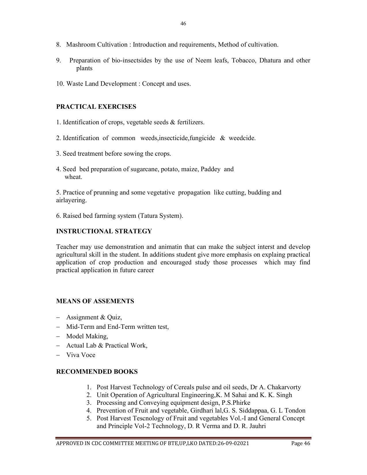 SYLLABUS FOR SEMESTER SYSTEM EFFECTIVE FROM (2021-2022) - AGRICULTURAL_ENGINEERING - Page 46