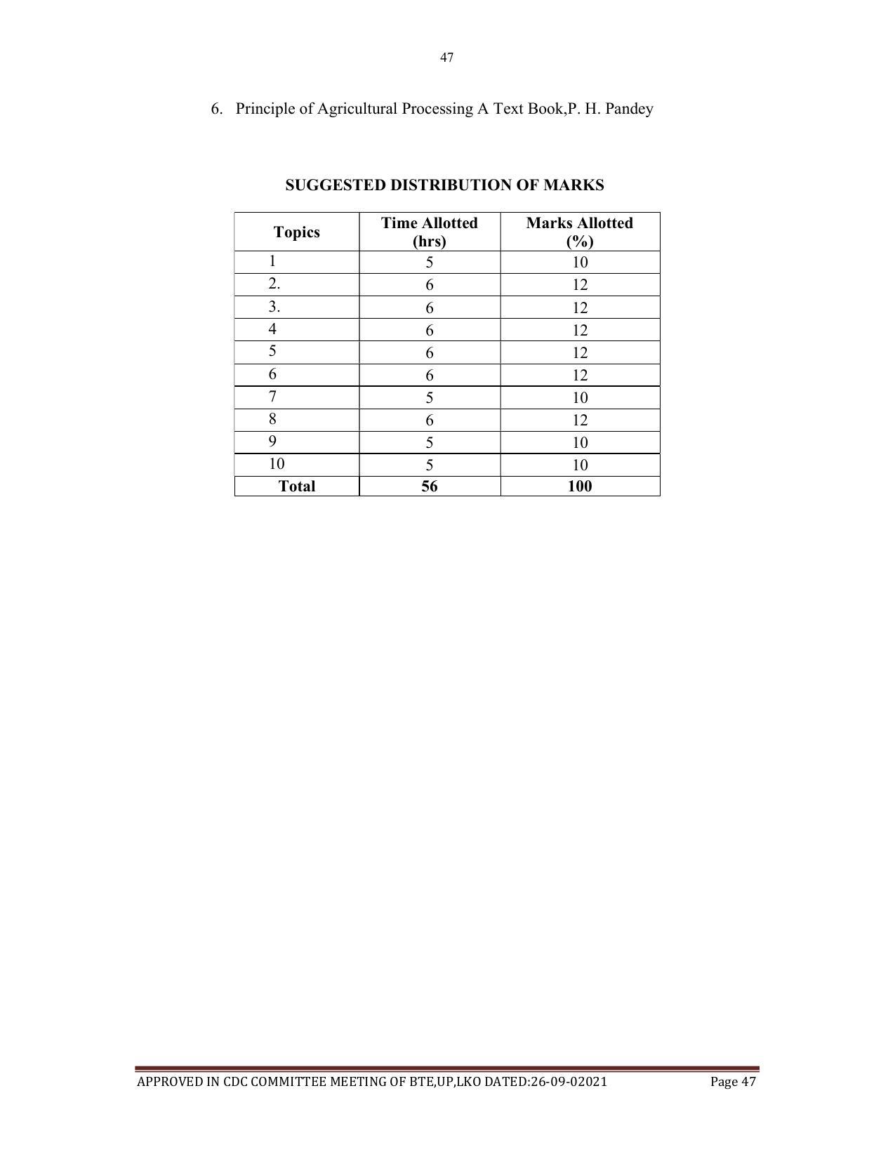 SYLLABUS FOR SEMESTER SYSTEM EFFECTIVE FROM (2021-2022) - AGRICULTURAL_ENGINEERING - Page 47