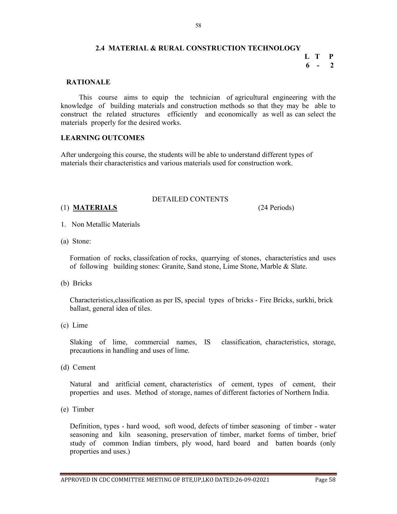 SYLLABUS FOR SEMESTER SYSTEM EFFECTIVE FROM (2021-2022) - AGRICULTURAL_ENGINEERING - Page 58