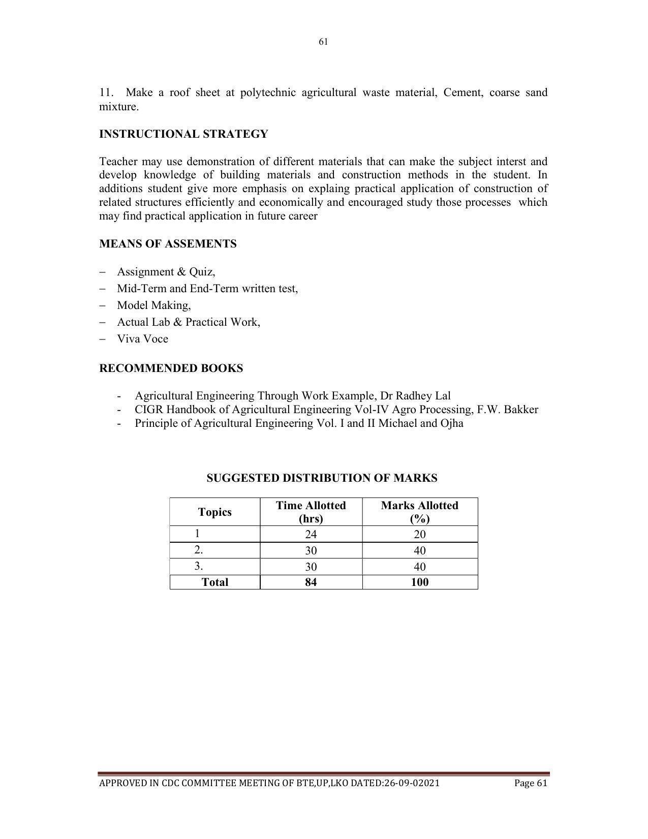 SYLLABUS FOR SEMESTER SYSTEM EFFECTIVE FROM (2021-2022) - AGRICULTURAL_ENGINEERING - Page 61