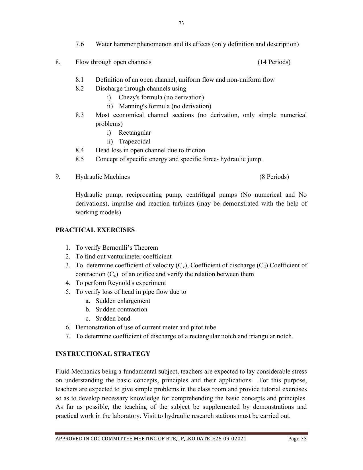 SYLLABUS FOR SEMESTER SYSTEM EFFECTIVE FROM (2021-2022) - AGRICULTURAL_ENGINEERING - Page 73
