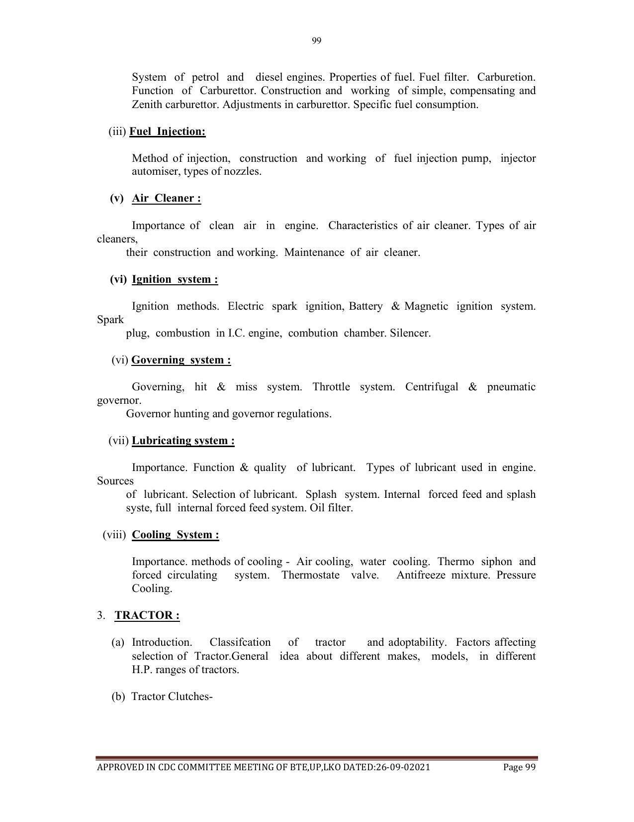 SYLLABUS FOR SEMESTER SYSTEM EFFECTIVE FROM (2021-2022) - AGRICULTURAL_ENGINEERING - Page 99