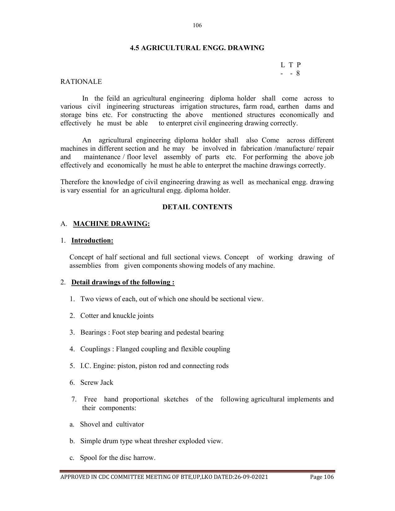 SYLLABUS FOR SEMESTER SYSTEM EFFECTIVE FROM (2021-2022) - AGRICULTURAL_ENGINEERING - Page 106