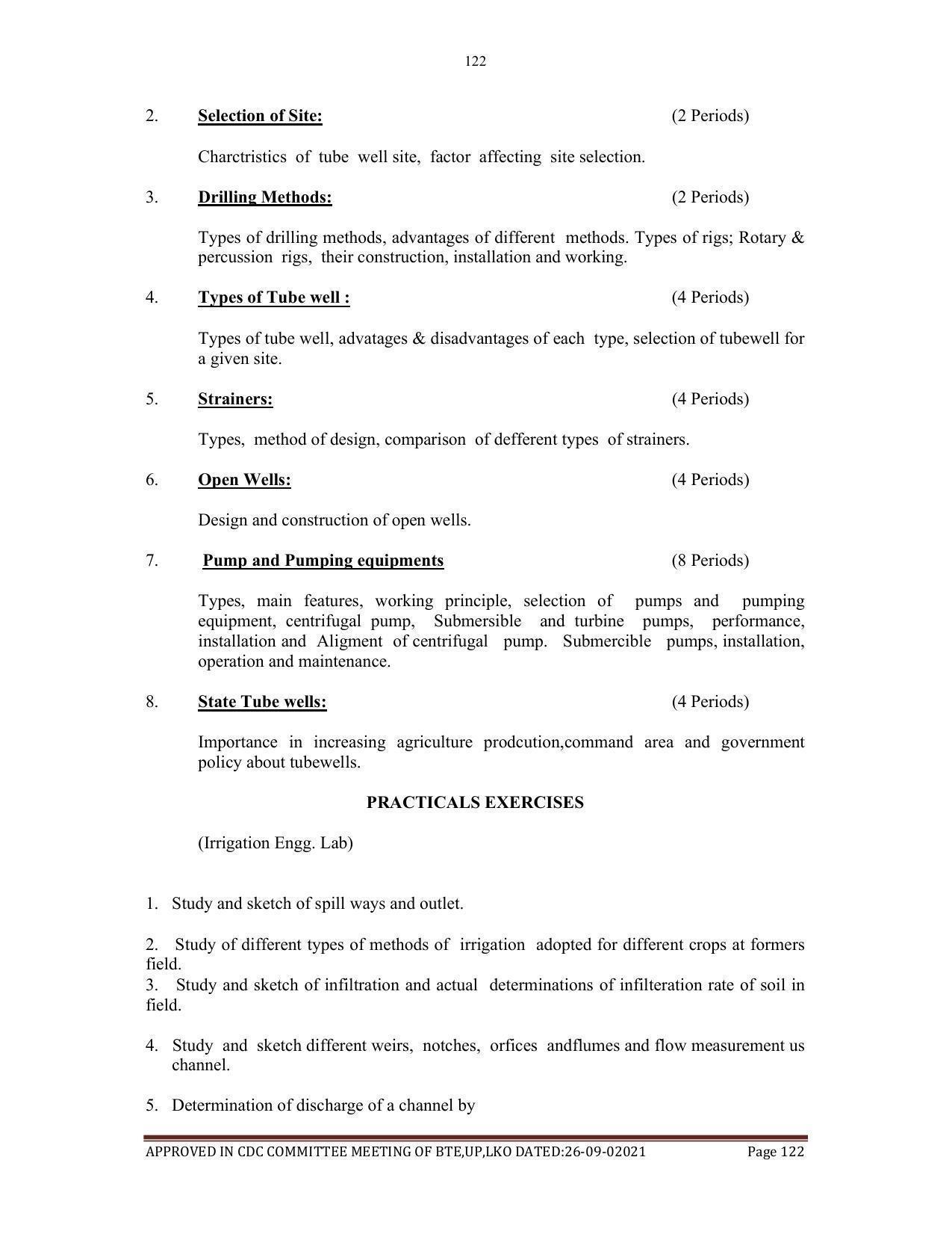 SYLLABUS FOR SEMESTER SYSTEM EFFECTIVE FROM (2021-2022) - AGRICULTURAL_ENGINEERING - Page 122
