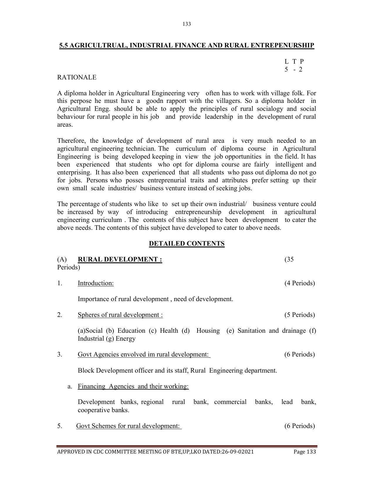 SYLLABUS FOR SEMESTER SYSTEM EFFECTIVE FROM (2021-2022) - AGRICULTURAL_ENGINEERING - Page 133