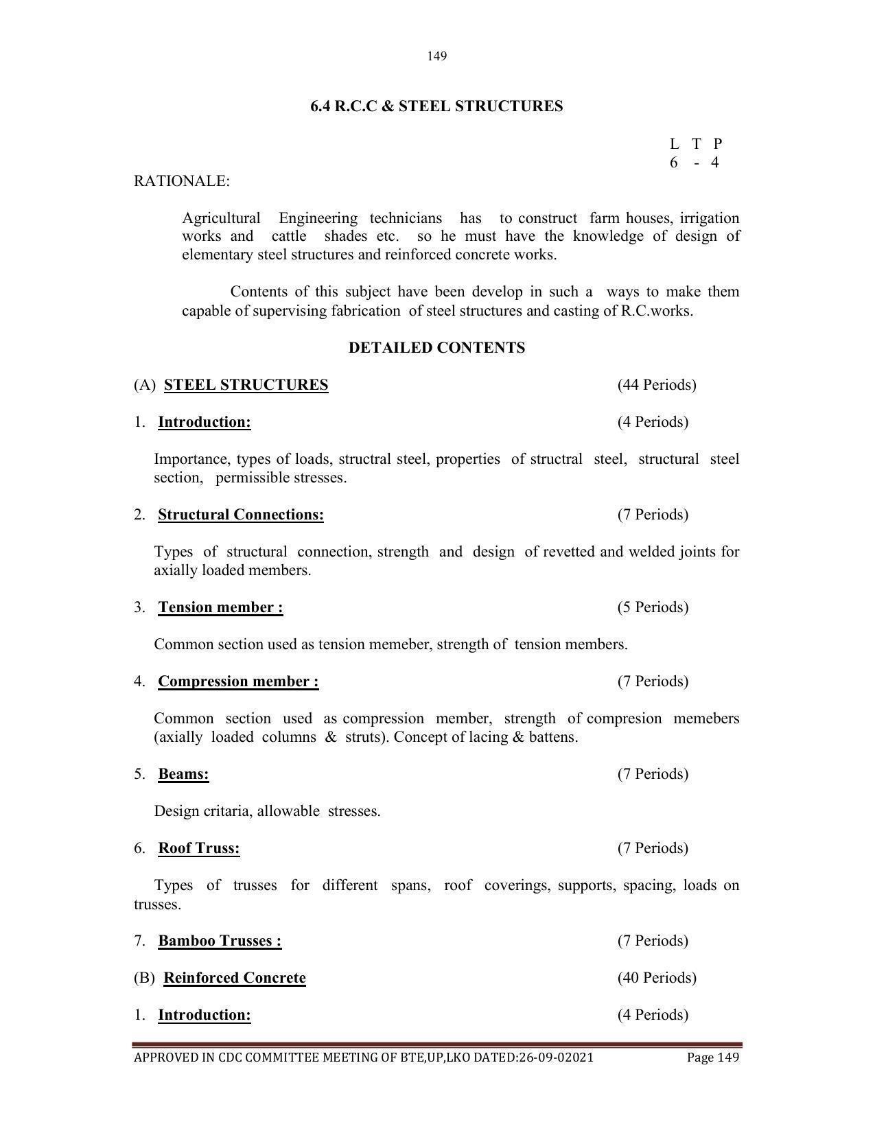 SYLLABUS FOR SEMESTER SYSTEM EFFECTIVE FROM (2021-2022) - AGRICULTURAL_ENGINEERING - Page 149