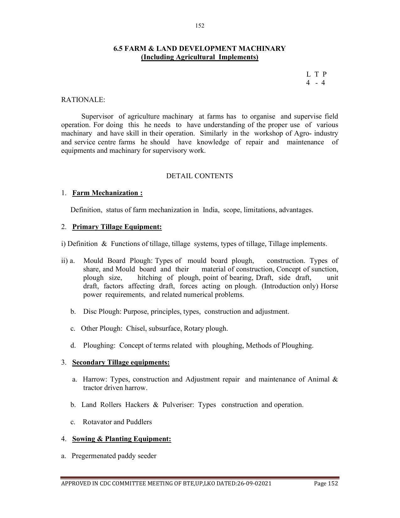 SYLLABUS FOR SEMESTER SYSTEM EFFECTIVE FROM (2021-2022) - AGRICULTURAL_ENGINEERING - Page 152