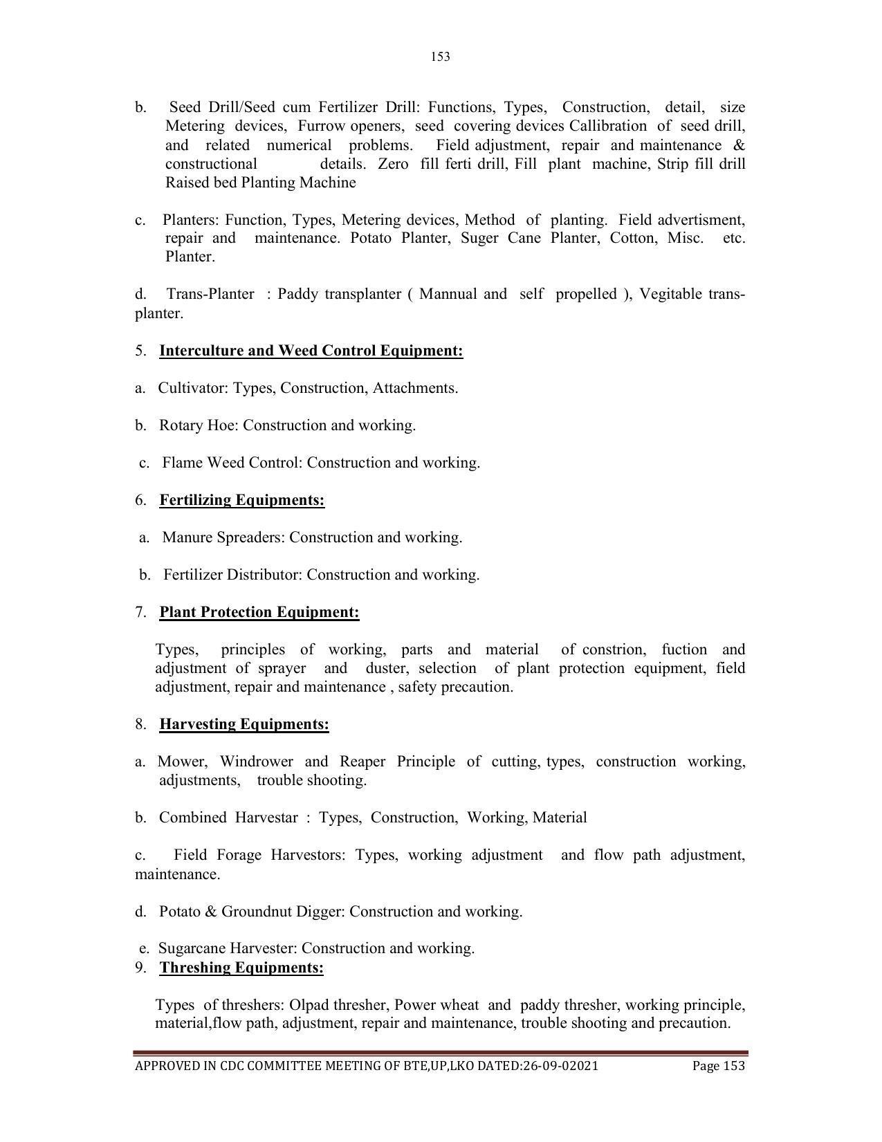 SYLLABUS FOR SEMESTER SYSTEM EFFECTIVE FROM (2021-2022) - AGRICULTURAL_ENGINEERING - Page 153