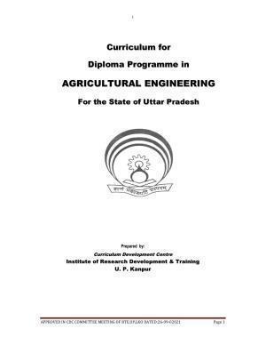 SYLLABUS FOR SEMESTER SYSTEM EFFECTIVE FROM (2021-2022) - AGRICULTURAL_ENGINEERING