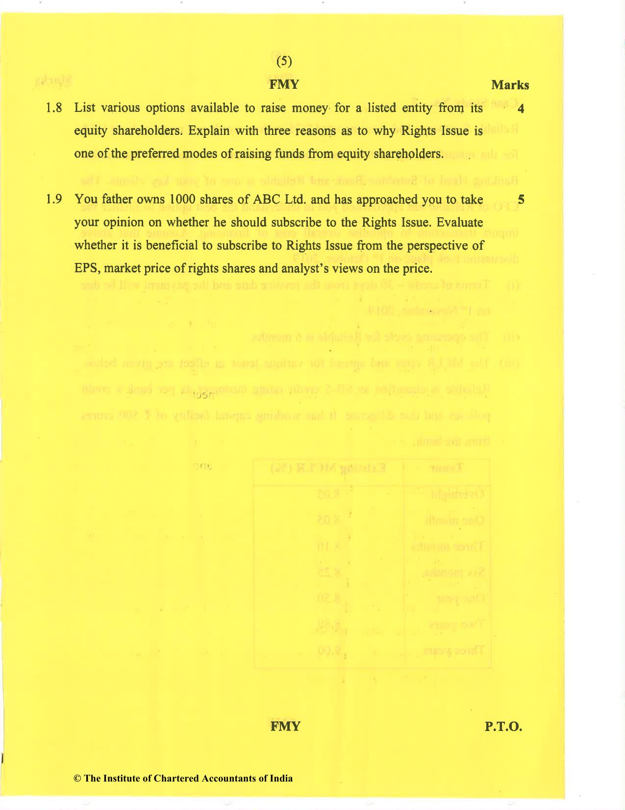 CA Final Nov 2020 Question Paper - Paper 6B – Financial Services and Capital Markets - Page 5
