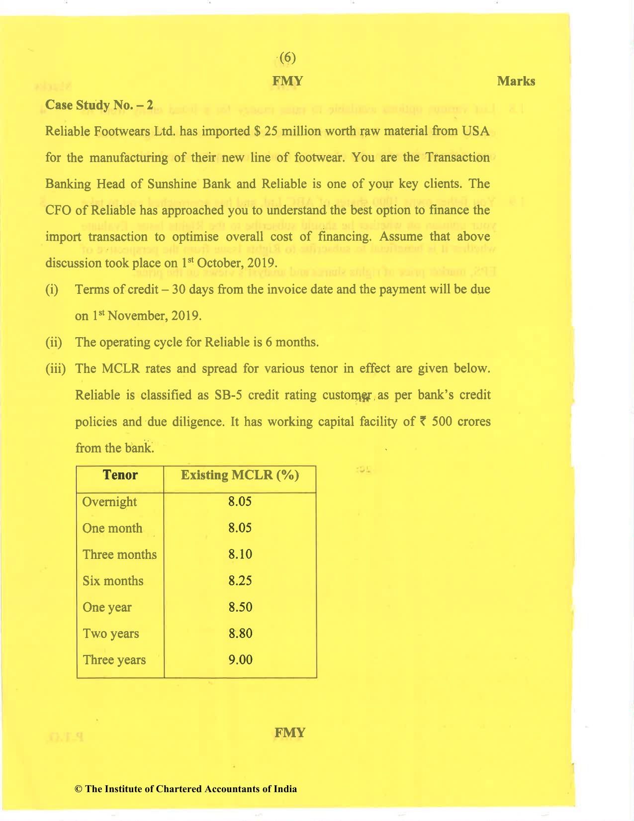 CA Final Nov 2020 Question Paper - Paper 6B – Financial Services and Capital Markets - Page 6