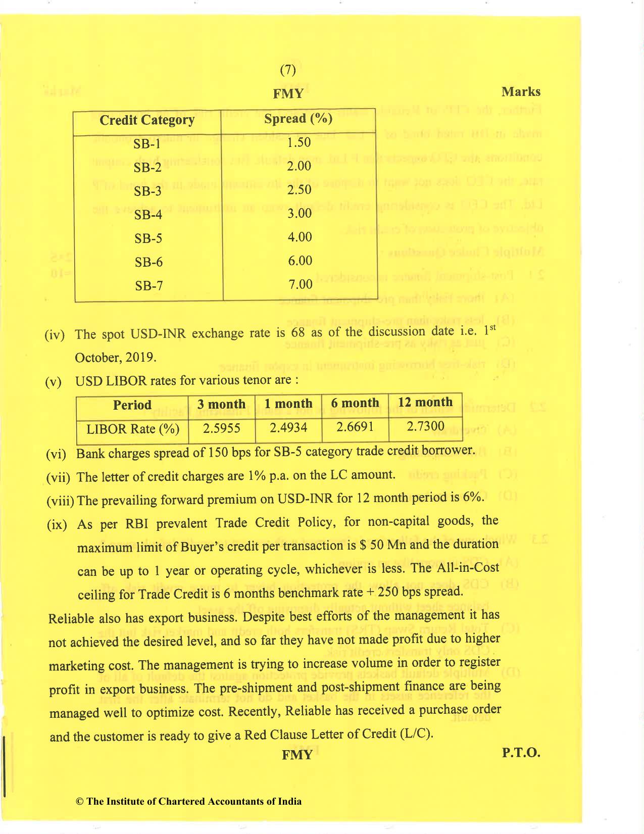 CA Final Nov 2020 Question Paper - Paper 6B – Financial Services and Capital Markets - Page 7