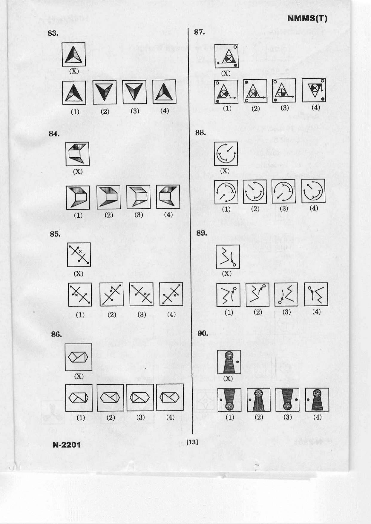 Telangana NMMS March 2022 Telugu Question Paper - Page 13