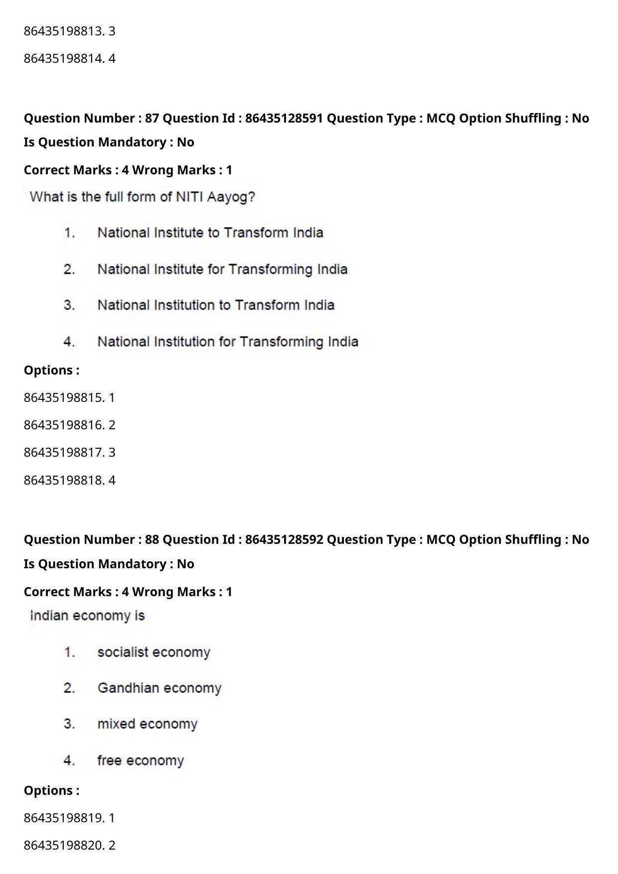 CUET PG 2021 PGQP44 Question Paper - Page 46