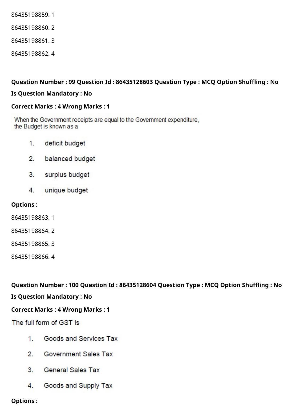 CUET PG 2021 PGQP44 Question Paper - Page 52