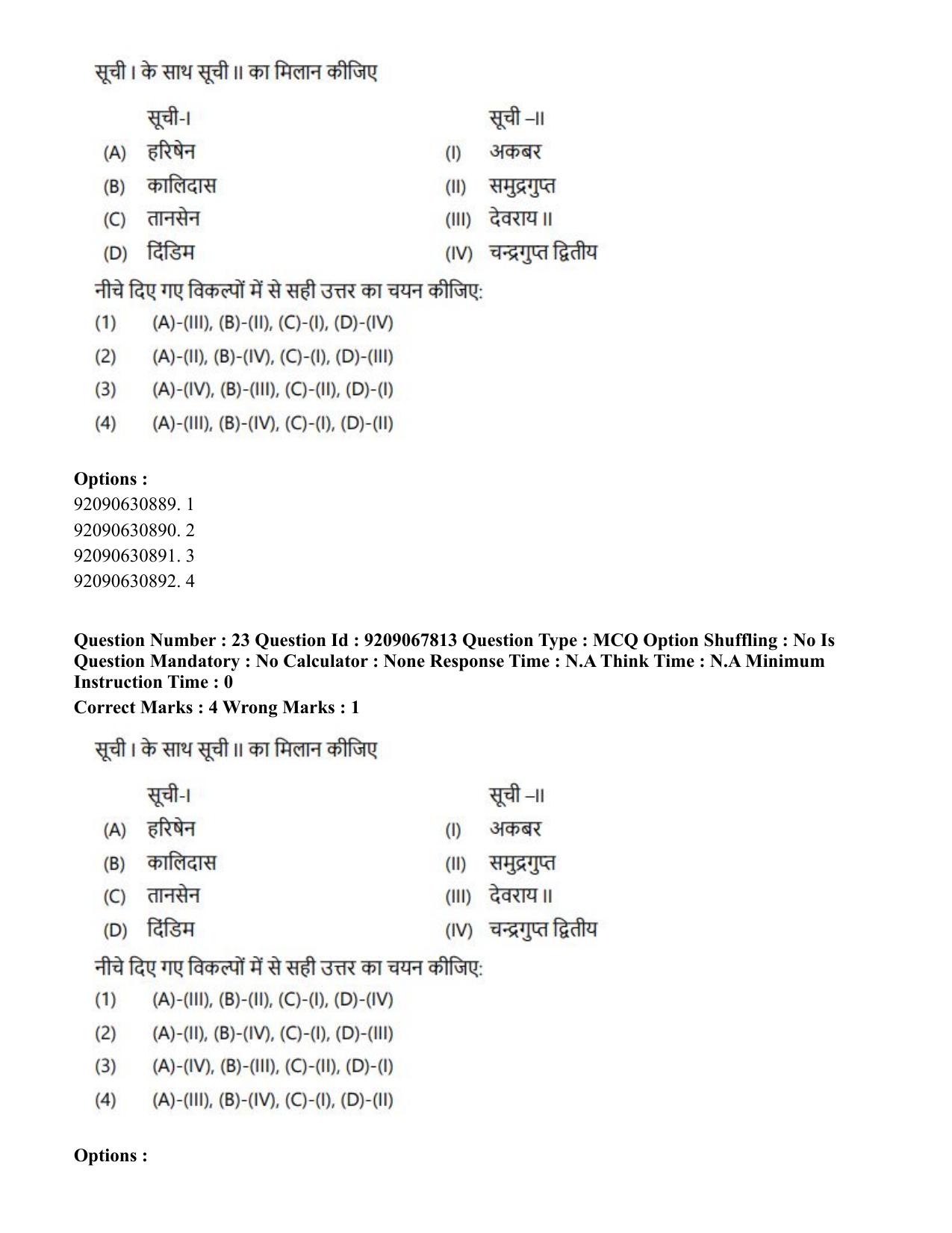 CUET PG 2023: ACQP20 – Samveda (Hindi)-Shift 2 (08-06-2023) Question Paper - Page 37