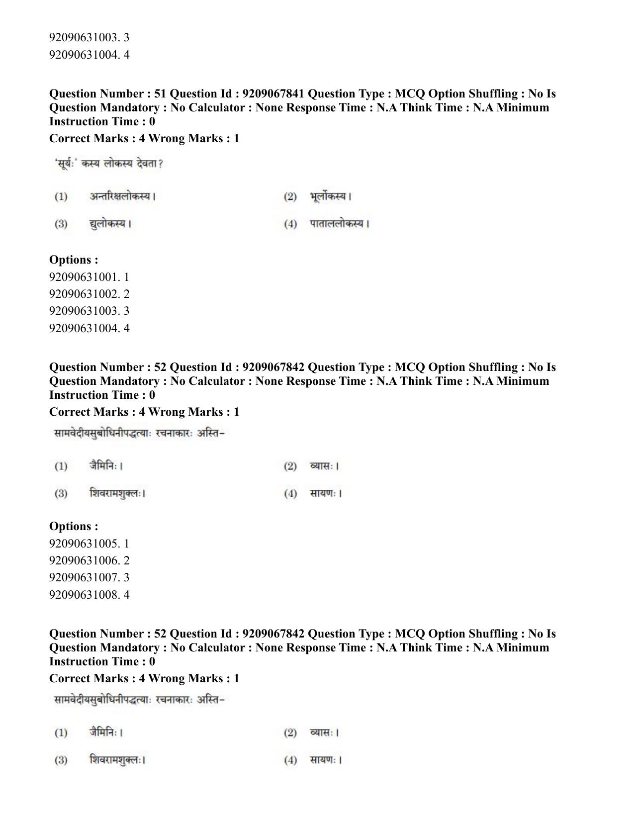 CUET PG 2023: ACQP20 – Samveda (Hindi)-Shift 2 (08-06-2023) Question Paper - Page 68
