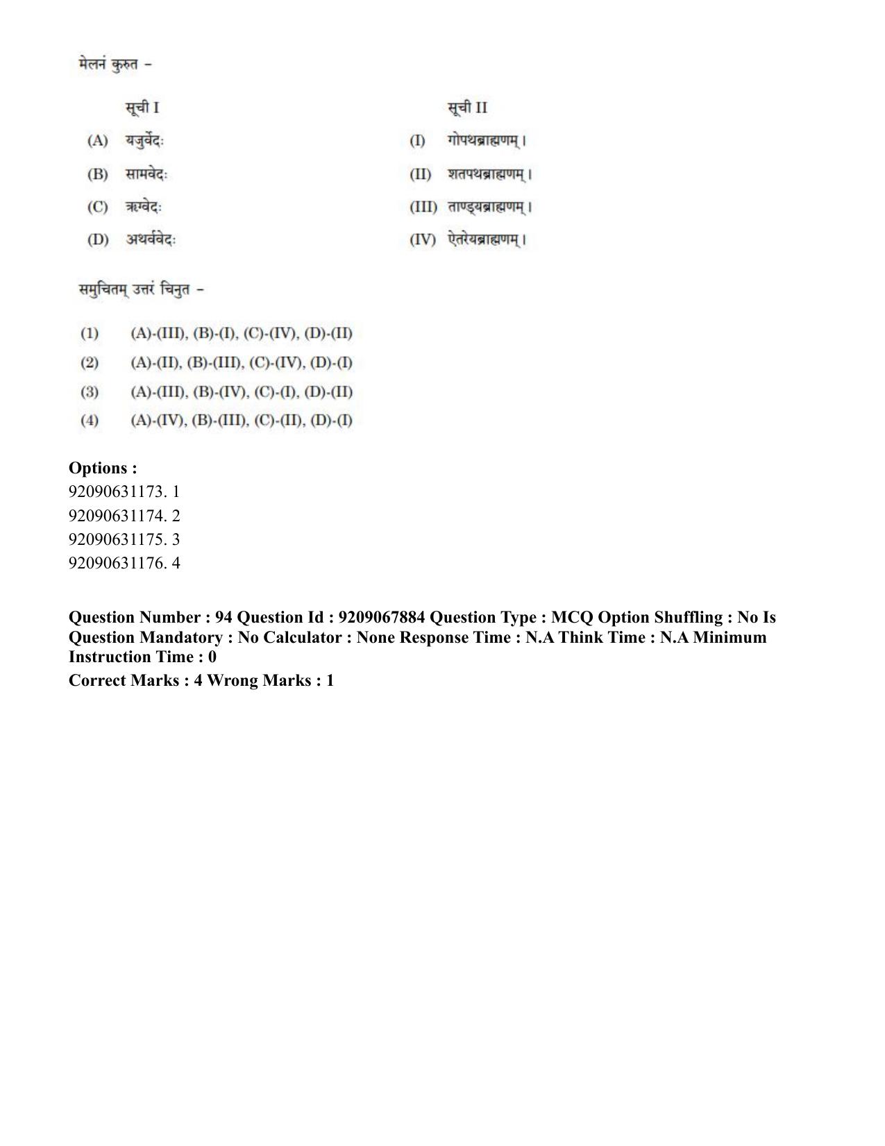 CUET PG 2023: ACQP20 – Samveda (Hindi)-Shift 2 (08-06-2023) Question Paper - Page 140