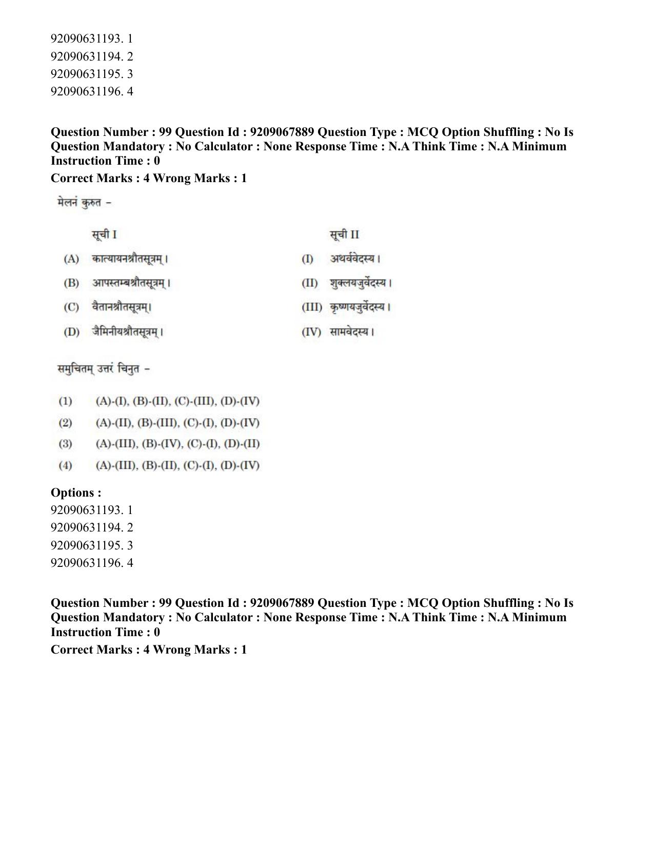 CUET PG 2023: ACQP20 – Samveda (Hindi)-Shift 2 (08-06-2023) Question Paper - Page 150