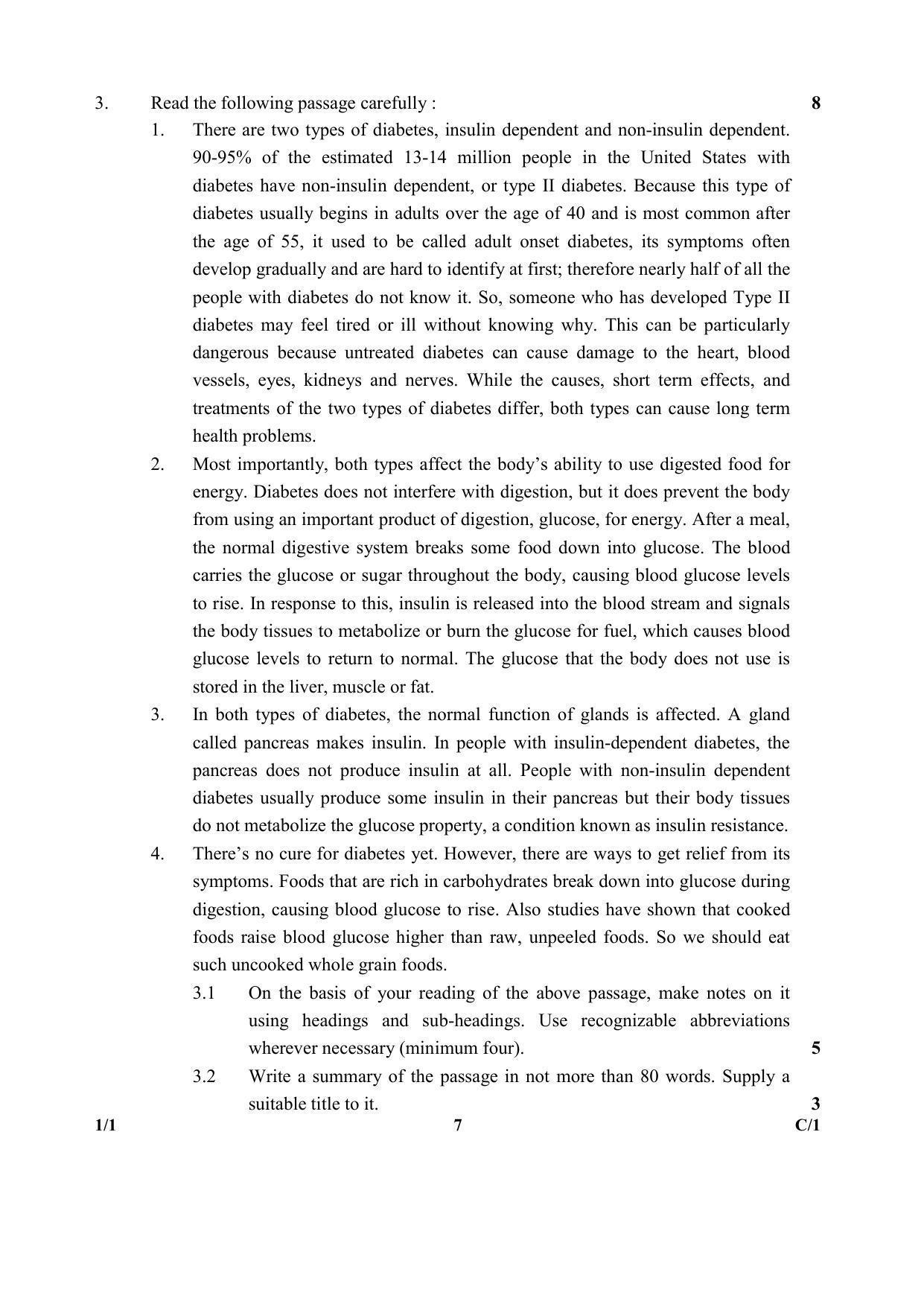 CBSE Class 12 1-1 (English Core) 2018 Compartment Question Paper - Page 7