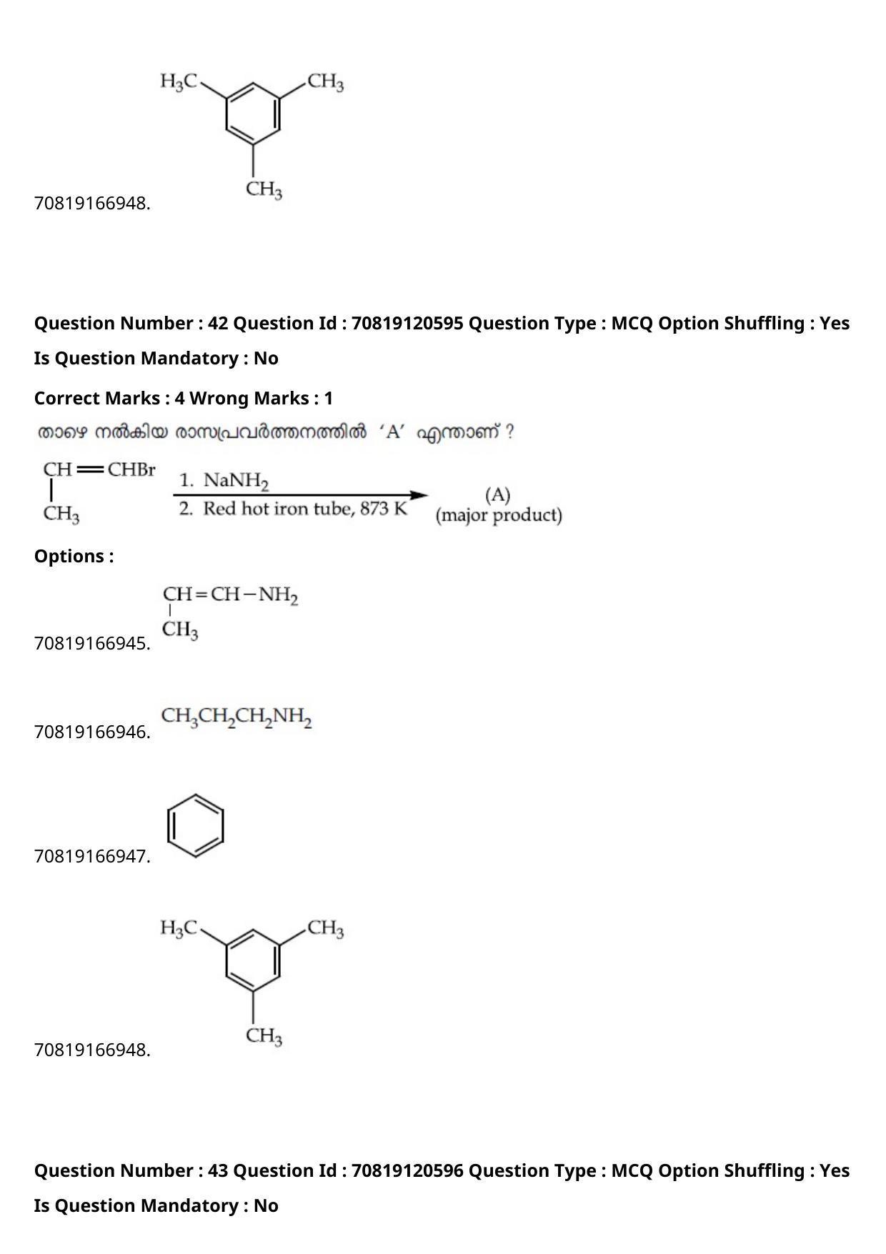 JEE Mains 2021: BTech Malayalam (Shift 1) 26-02-2021 Question Paper - Page 51