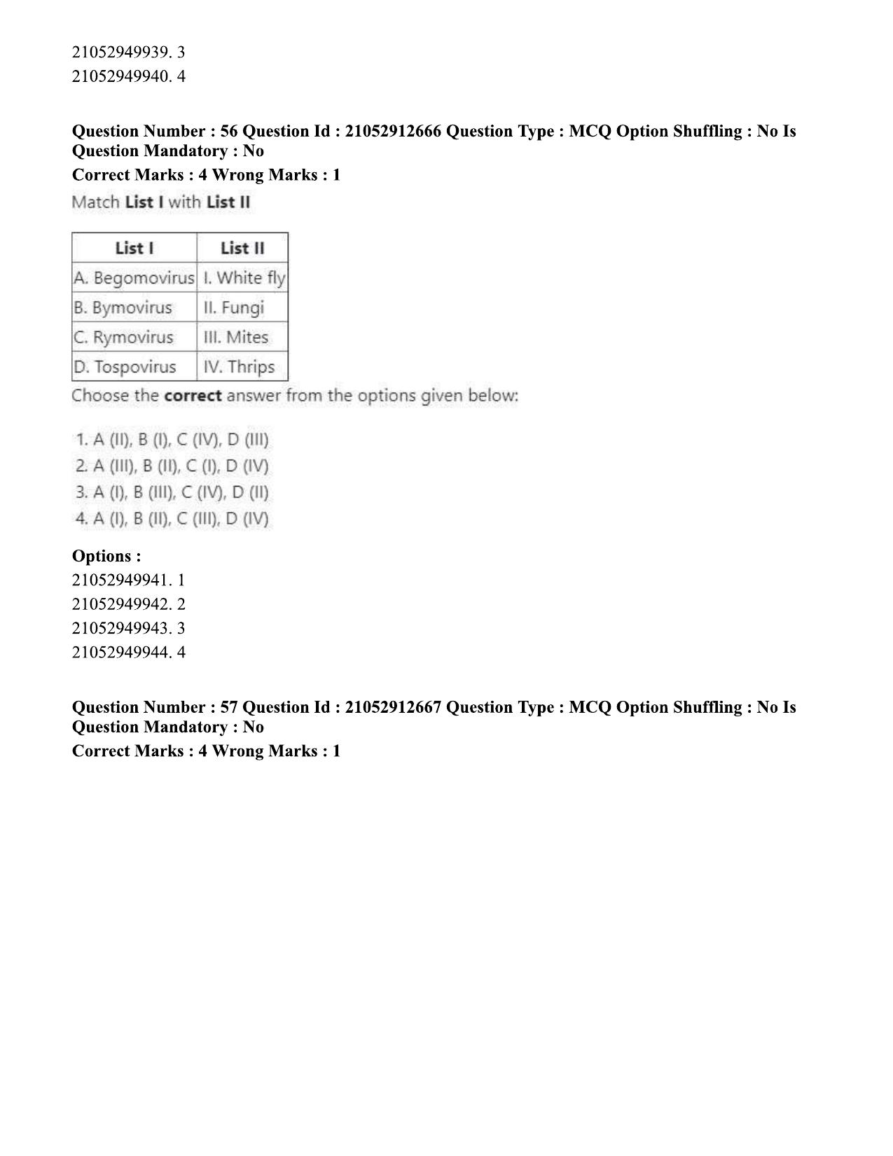 ICAR AIEEA PG 2020 PLANT SCIENCES Question Paper - Page 29