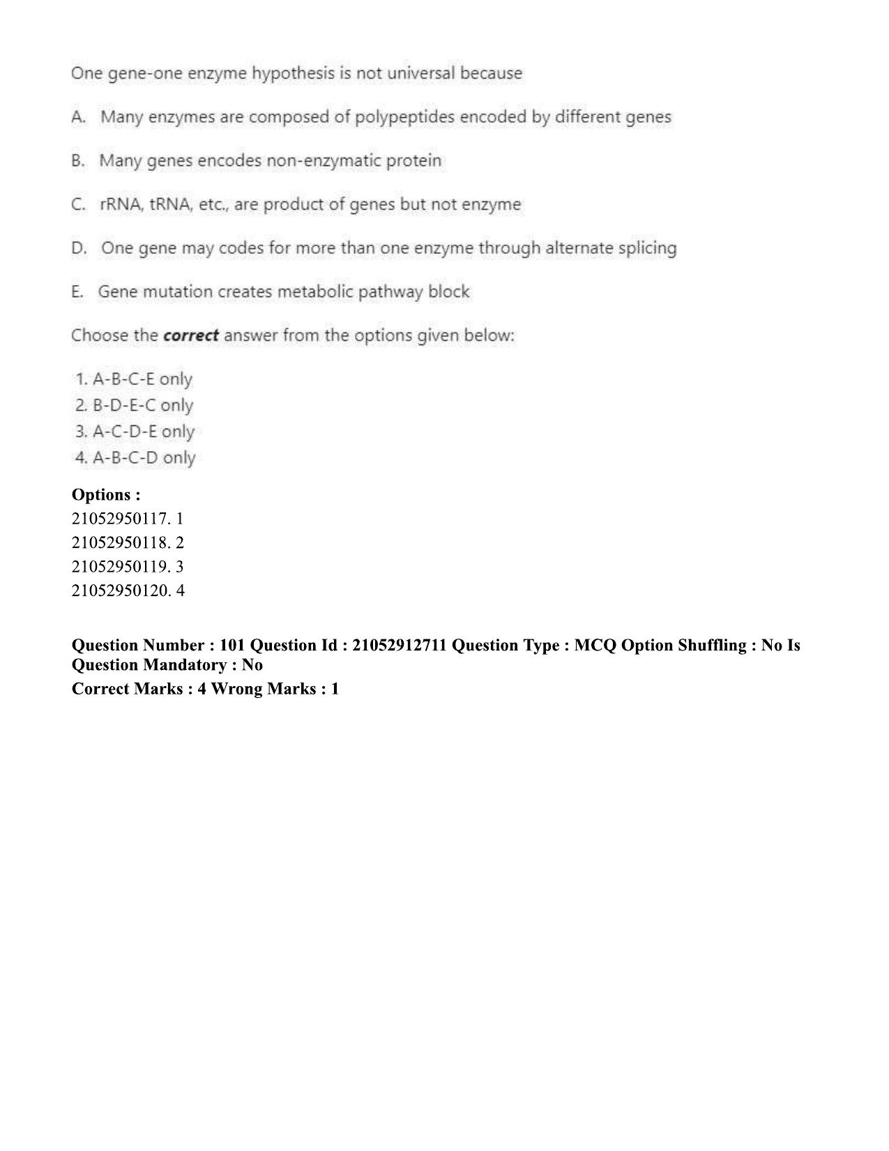 ICAR AIEEA PG 2020 PLANT SCIENCES Question Paper - Page 49