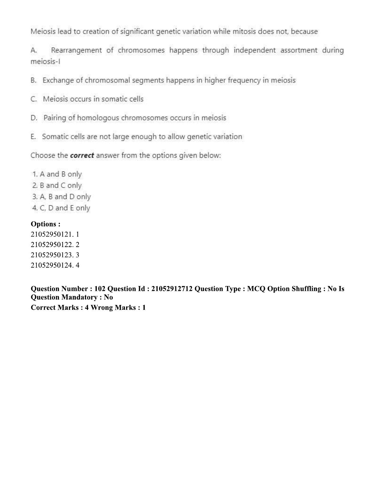 ICAR AIEEA PG 2020 PLANT SCIENCES Question Paper - Page 50
