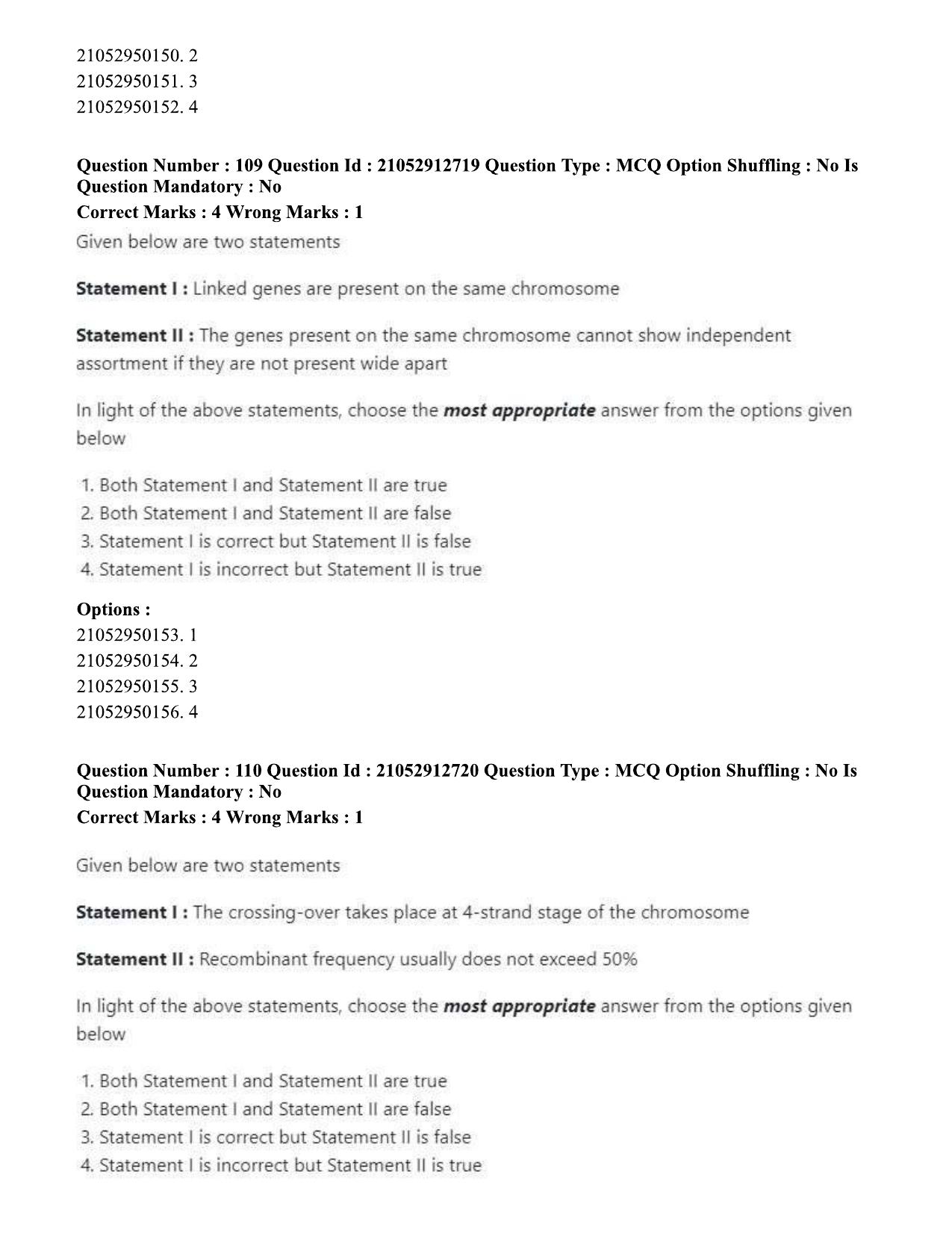 ICAR AIEEA PG 2020 PLANT SCIENCES Question Paper - Page 55