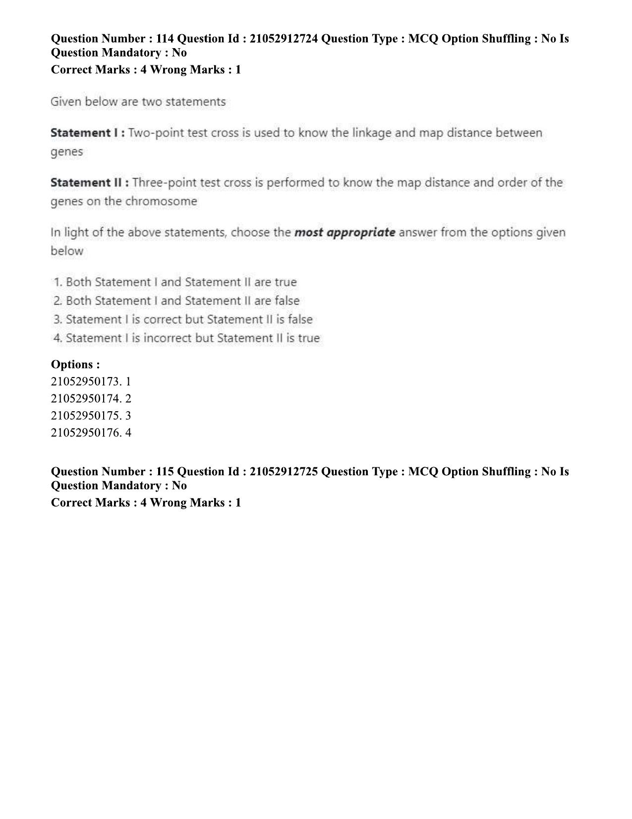 ICAR AIEEA PG 2020 PLANT SCIENCES Question Paper - Page 58
